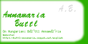 annamaria buttl business card